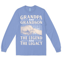 Colony Blue grandpa and grandson the legend t  shirtgrandpa and grandson the legen Long Sleeve Tee - linhVisuals