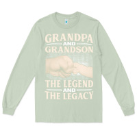 Matcha grandpa and grandson the legend t  shirtgrandpa and grandson the legen Long Sleeve Tee - linhVisuals