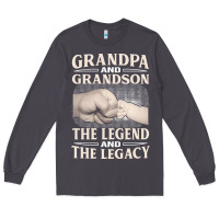 Smoke grandpa and grandson the legend t  shirtgrandpa and grandson the legen Long Sleeve Tee - linhVisuals
