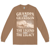 Toasted Coconut grandpa and grandson the legend t  shirtgrandpa and grandson the legen Long Sleeve Tee - linhVisuals