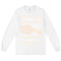White grandpa and grandson the legend t  shirtgrandpa and grandson the legen Long Sleeve Tee - linhVisuals