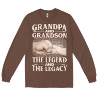 Chestnut grandpa and grandson the legend t  shirtgrandpa and grandson the legen Long Sleeve Tee - linhVisuals