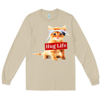 Mushroom hug life kitty cat Long Sleeve Tee - linhVisuals