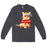Smoke hug life kitty cat Long Sleeve Tee - linhVisuals