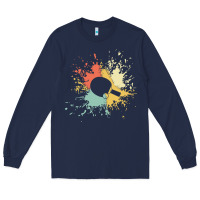 Navy ping pong t  shirt p i n g p o n g i n k s p l a s h t  shirt Long Sleeve Tee - linhVisuals