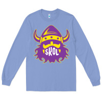 Colony Blue skol nordic viking helmet shirt Long Sleeve Tee - linhVisuals