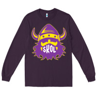 Plum skol nordic viking helmet shirt Long Sleeve Tee - linhVisuals