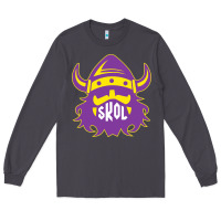 Smoke skol nordic viking helmet shirt Long Sleeve Tee - linhVisuals