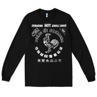 Black sriracha official hot chili sauce men's graphic Long Sleeve Tee - linhVisuals