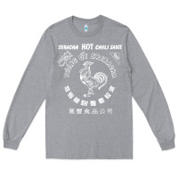 Heather Grey sriracha official hot chili sauce men's graphic Long Sleeve Tee - linhVisuals