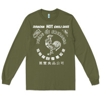 Army Green sriracha official hot chili sauce men's graphic Long Sleeve Tee - linhVisuals