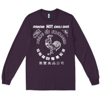 Plum sriracha official hot chili sauce men's graphic Long Sleeve Tee - linhVisuals
