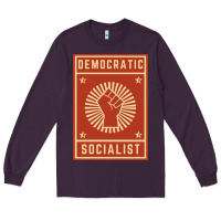 Plum democratic socialist Long Sleeve Tee - linhVisuals