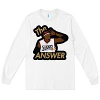 White sixers the answer Long Sleeve Tee - linhVisuals