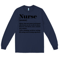 Navy nurse Long Sleeve Tee - linhVisuals