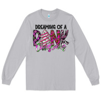 Moon Dust Dreaming Of A Pink Christmas Long Sleeve Tee - CowhideDigitalArt