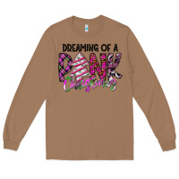Toasted Coconut Dreaming Of A Pink Christmas Long Sleeve Tee - CowhideDigitalArt