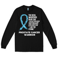Black prostate cancer t  shirt the devil  prostate cancer awareness support Long Sleeve Tee - linhVisuals
