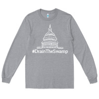 Heather Grey drain  swamp Long Sleeve Tee - linhVisuals