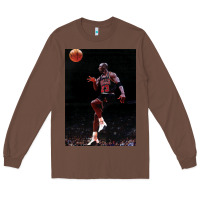 Chestnut Michael JorDunk Long Sleeve Tee - linhVisuals