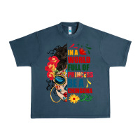 Midnight Navy in a world full of princess be a chingona Urban Heavy Tee - BundleAndBundleShop