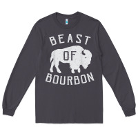 Smoke beast of bourbon drinking whiskey design bison buffalo party t shirt Long Sleeve Tee - linhVisuals