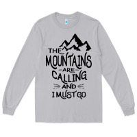 Moon Dust the mountains are calling and i must go   black Long Sleeve Tee - linhVisuals