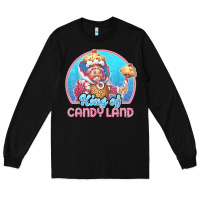 Black candy land king of candy land portrait t shirt Long Sleeve Tee - linhVisuals