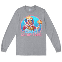 Heather Grey candy land king of candy land portrait t shirt Long Sleeve Tee - linhVisuals