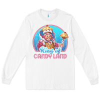 White candy land king of candy land portrait t shirt Long Sleeve Tee - linhVisuals