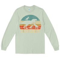 Matcha daddy dinosaur daddysaurus 3 three kids xmas christmas gift t shirt Long Sleeve Tee - linhVisuals