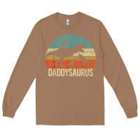 Toasted Coconut daddy dinosaur daddysaurus 3 three kids xmas christmas gift t shirt Long Sleeve Tee - linhVisuals