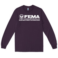 Plum fema evacuation plan Long Sleeve Tee - linhVisuals