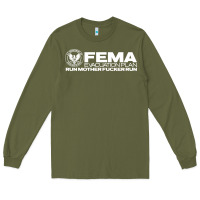 Army Green fema evacuation plan Long Sleeve Tee - linhVisuals