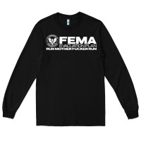 Black fema evacuation plan Long Sleeve Tee - linhVisuals
