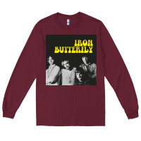 Burgundy iron butterfly Long Sleeve Tee - linhVisuals