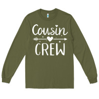Army Green cousin crew t shirt Long Sleeve Tee - linhVisuals
