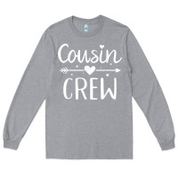 Heather Grey cousin crew t shirt Long Sleeve Tee - linhVisuals