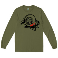 Army Green Turbo Long Sleeve Tee - linhVisuals