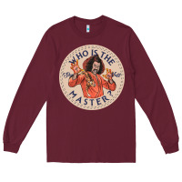 Burgundy sho nuff Long Sleeve Tee - linhVisuals