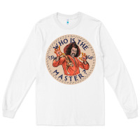 White sho nuff Long Sleeve Tee - linhVisuals