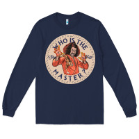 Navy sho nuff Long Sleeve Tee - linhVisuals