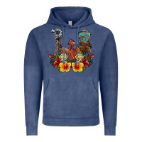 Vintage Denim farm life rooster Vintage Hoodie - SublimationCraftShop
