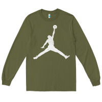 Army Green Slam Dunk Vintage Long Sleeve Tee - linhVisuals