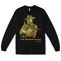 Black the outlaw josey wales Long Sleeve Tee - linhVisuals