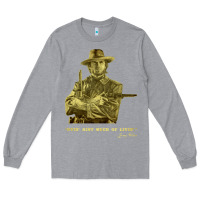 Heather Grey the outlaw josey wales Long Sleeve Tee - linhVisuals