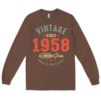 Chestnut Vintage Since 1958 - 64th Birthday Retro Classic Long Sleeve Tee - linhVisuals