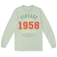Matcha Vintage Since 1958 - 64th Birthday Retro Classic Long Sleeve Tee - linhVisuals