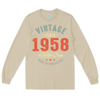 Mushroom Vintage Since 1958 - 64th Birthday Retro Classic Long Sleeve Tee - linhVisuals