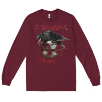 Burgundy In This Moment Blood Long Sleeve Tee - linhVisuals